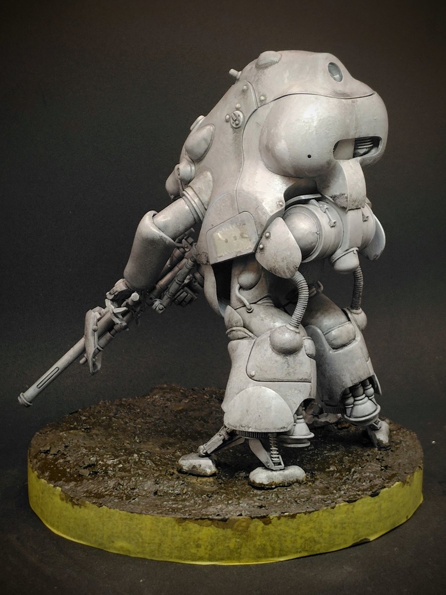 modeoni_motoki's tweet photo. 1/20ハセガワ製MK44 #ホワイトナイト制作② 
一旦プレシェーディングをかけて工作の確認。自分は明確なイメージを目指す帰納法的な進め方が出来ないので時間が掛かります。早く塗装したいけどもう少し工作頑張ります。
 #マシーネン 
#マシーネンクリーガー https://t.co/nq4M0rWtPd