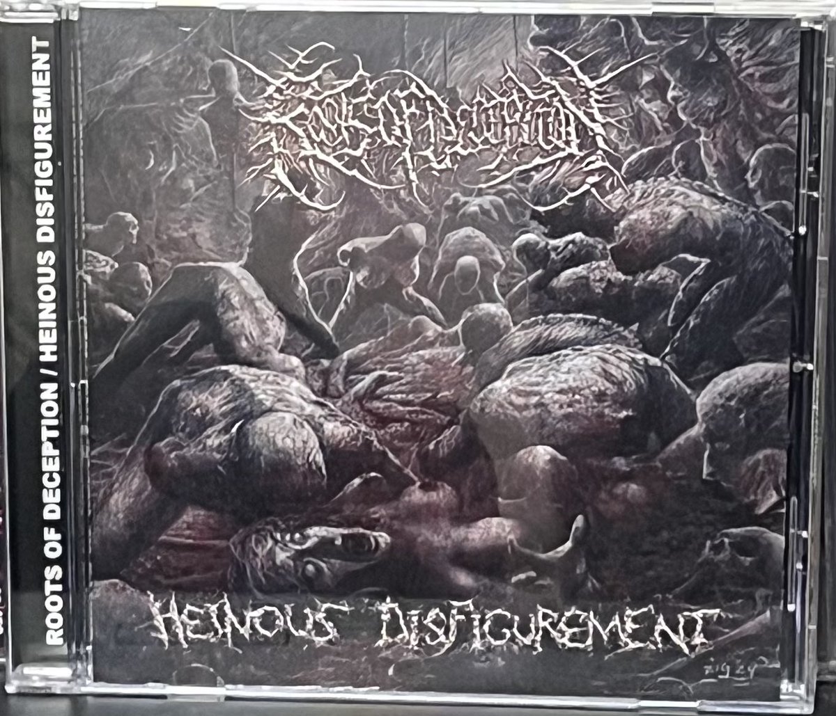 Roots of Deception/Heinous Disfigurement
AVRさんで購入。DrとGはDripping、Voは元Immortal Sufferingで今はPyrexiaのライブVoやNYHCのPunch Your FaceでDrもやっている。荒々しいブルータルデスメタル。