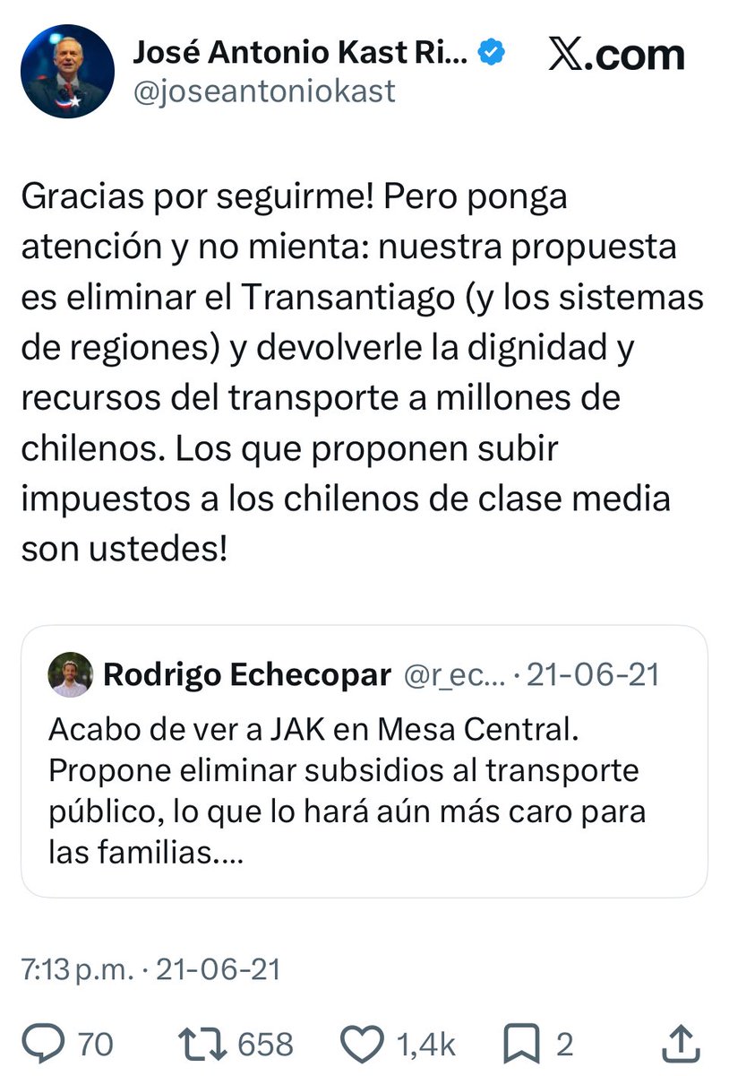 Nuestra propuesta es eliminar el Transantiago (y los sistemas de regiones)