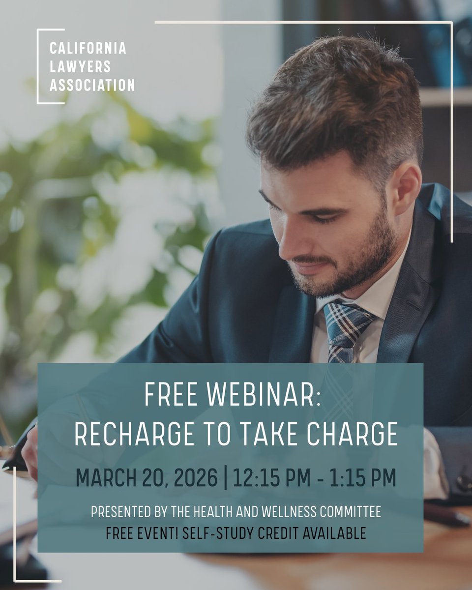 California Lawyers Association tweet media