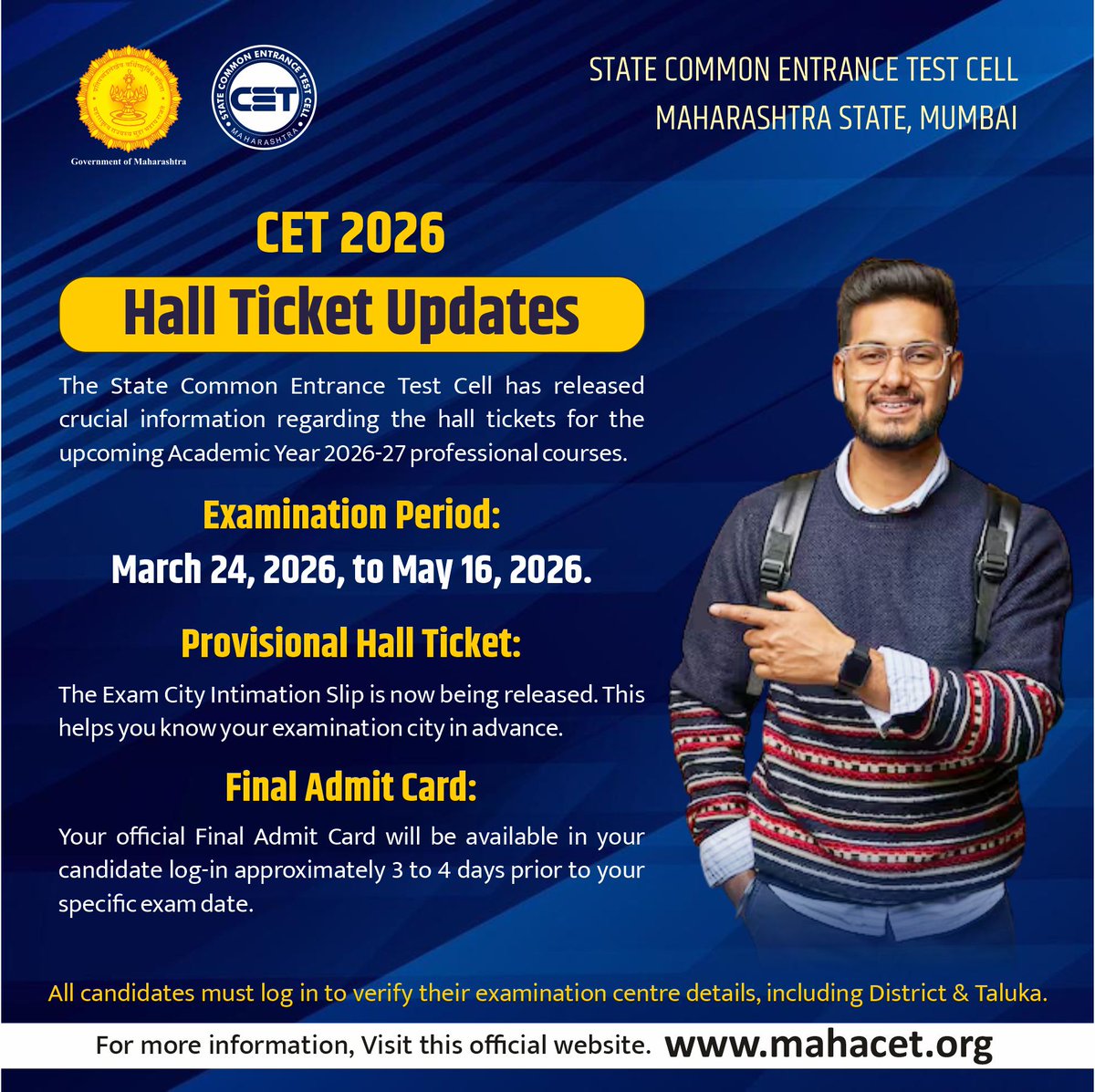 STATE CET CELL, MUMBAI tweet media