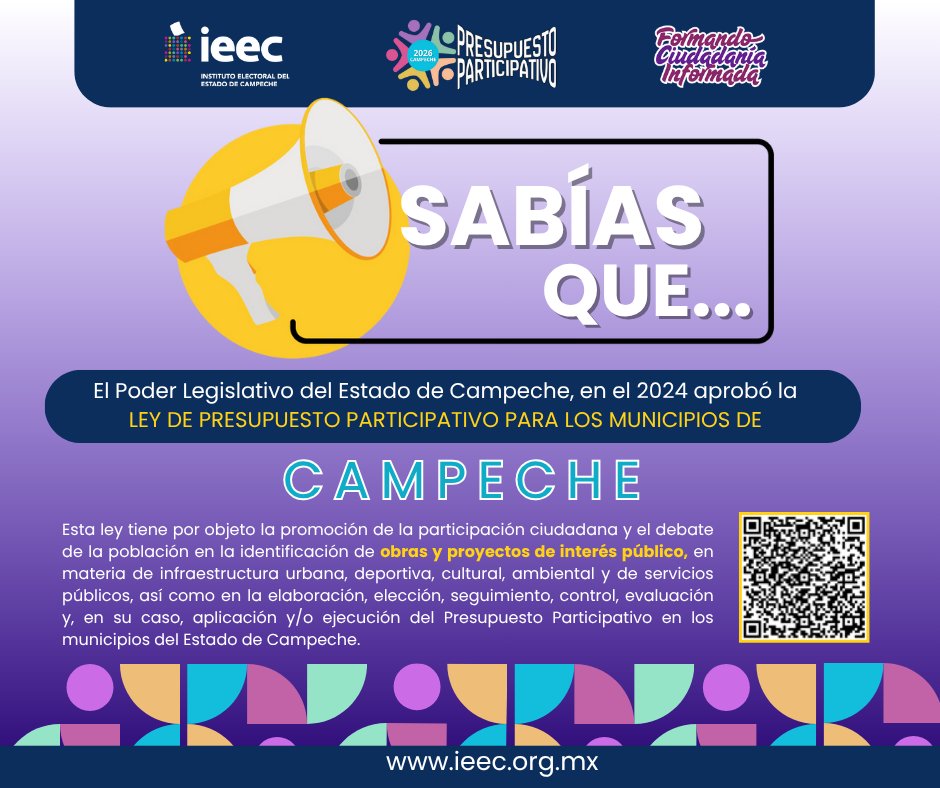 IEECampeche's tweet photo. La participación ciudadana se fortalece a través del diálogo y la toma de decisiones colectivas.
¡Con el Presupuesto Participativo tú puedes incidir en tu entorno! 👇📝
#PresupuestoParticipativo #vozquedecide #accionquetransforma https://t.co/10ODFGwIe0