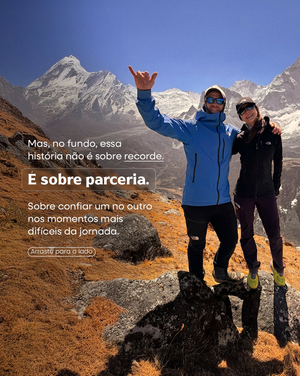 oliviabonfim_'s tweet image. Ser o primeiro casal do mundo a realizar o Double Head foi a prova de que uma grande parceira nos leva mais longe. As montanhas me mostraram que ter a pessoa certa ao lado transforma o desafio extremo em um plano executável e gratificante!

#everest #doublehead #everest