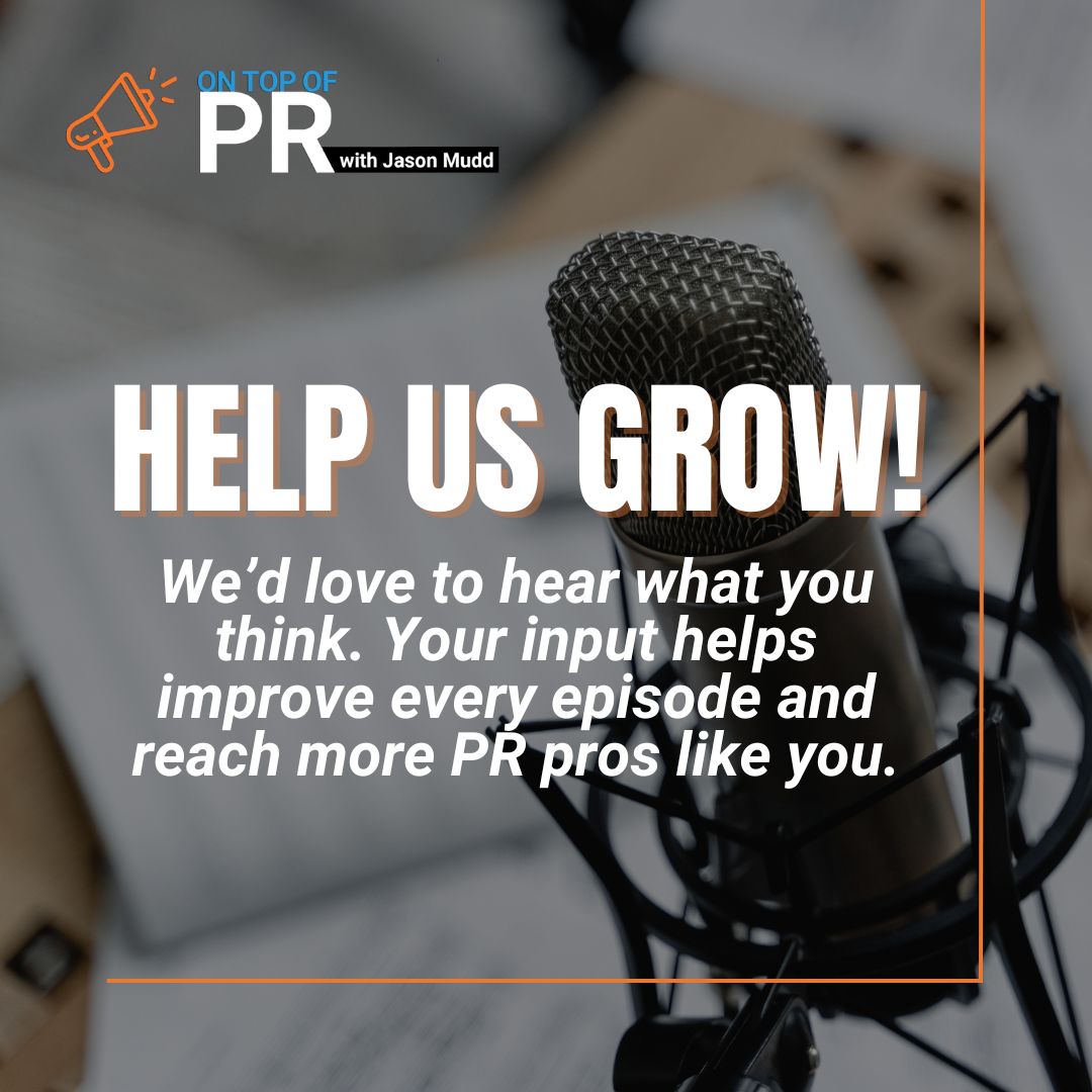 On Top of PR with Jason Mudd podcast tweet media