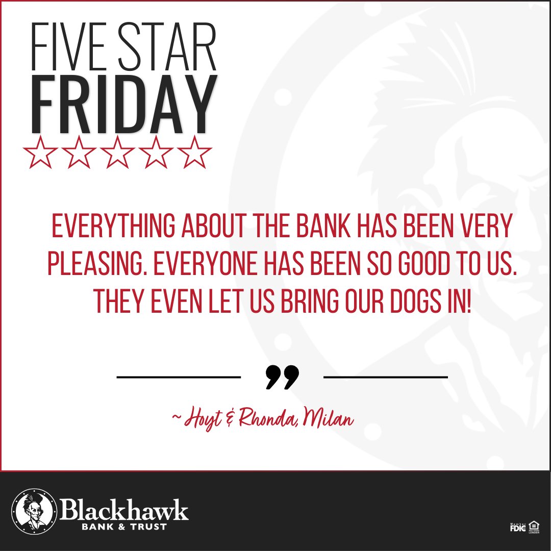ChoosetheChief's tweet photo. This week, we’re featuring Hoyt and Rhonda, longtime customers at our main bank in downtown Milan.

Hoyt and Rhonda, thank you for your continued trust and for the joy you bring to our team each time you (and your pups, Gizmo and Bentley) visit! https://t.co/gYX9npo7Lm