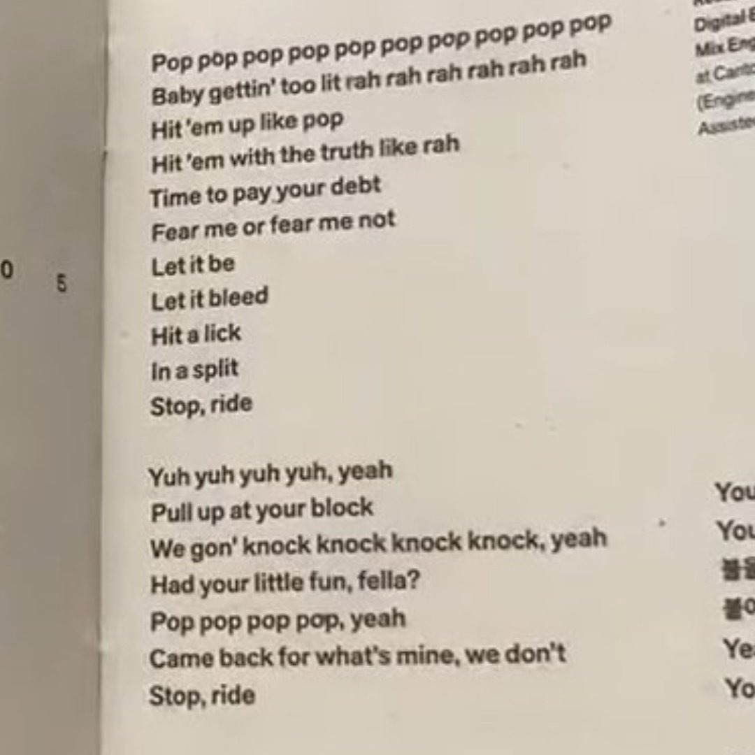 hanloverr8's tweet photo. can't believe that fandom was hating on ceremony and literally any skz song when this is their faves and 10 other producers. lmaoo wtf is this mess https://t.co/VdrU4QLFm5
