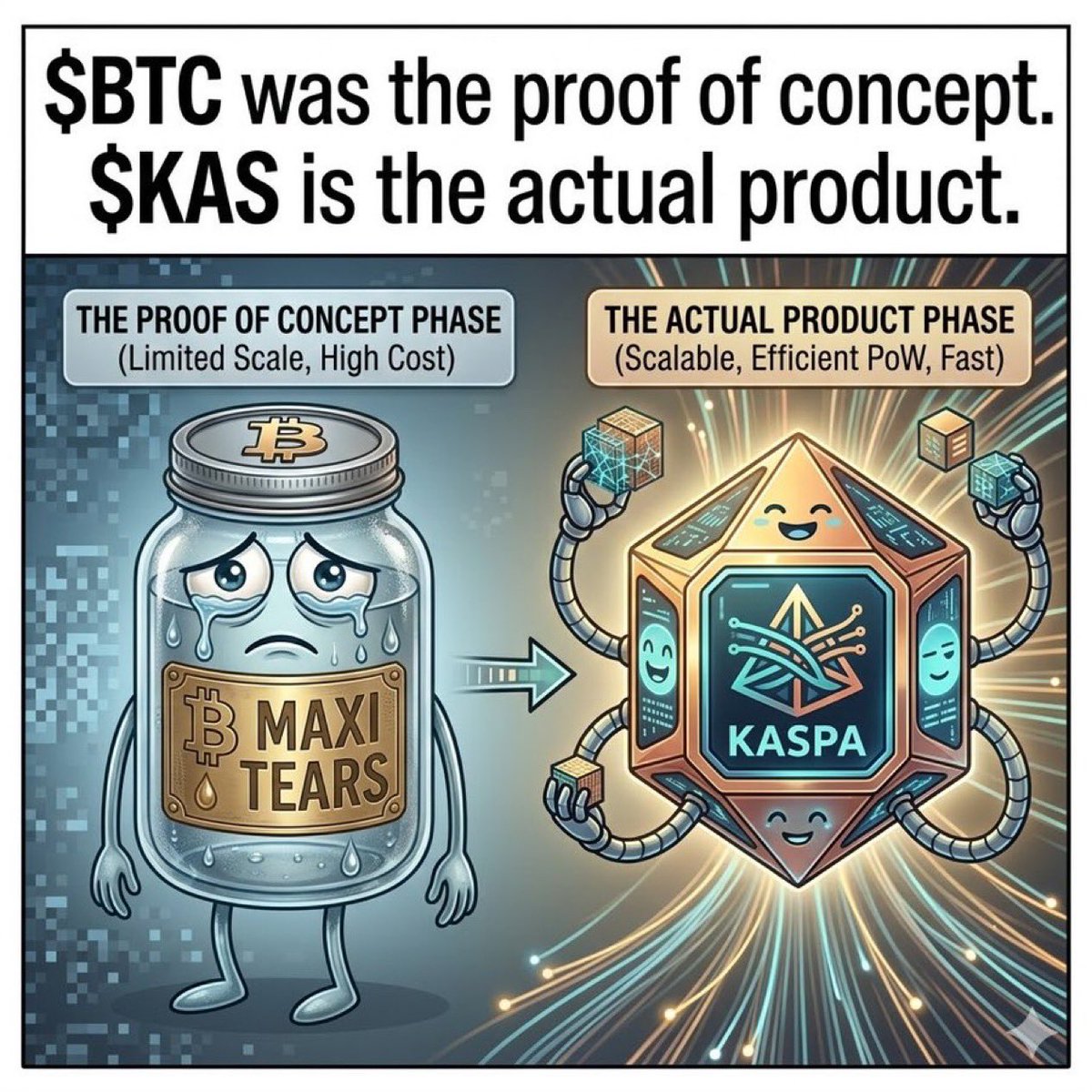 Me neither but I got plenty of reasons to think Kaspa price will be.

$kas