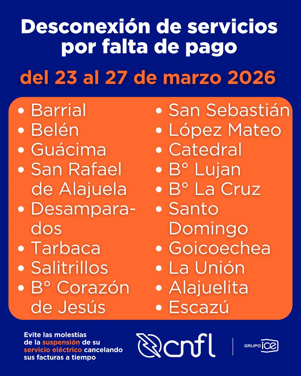 Compañía Nacional de Fuerza y Luz (CNFL) tweet media