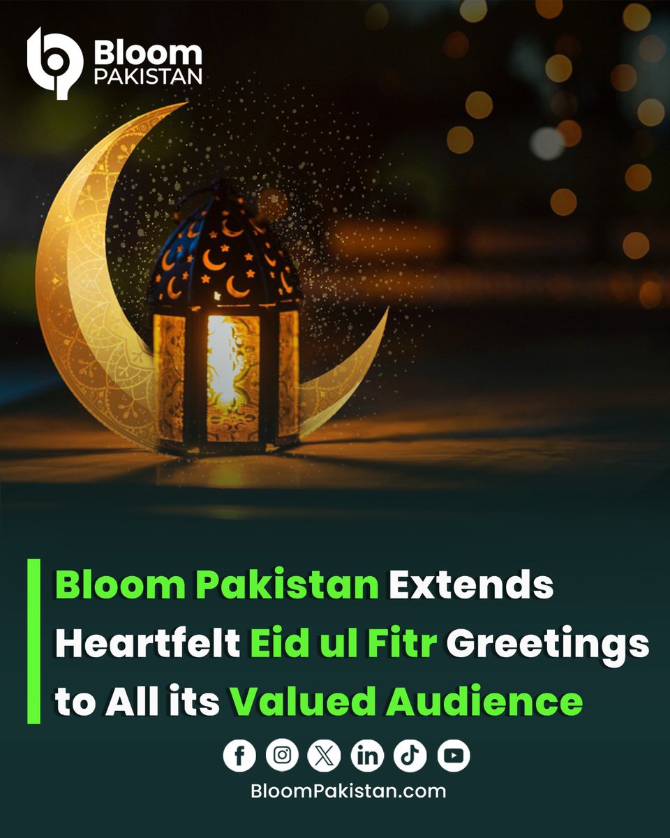 bloom_pakistan's tweet image. 🌙✨ Eid Mubarak From Bloom Pakistan ✨🌙
💫 Stay Blessed, Stay Connected

#EidMubarak #EidUlFitr #BloomPakistan