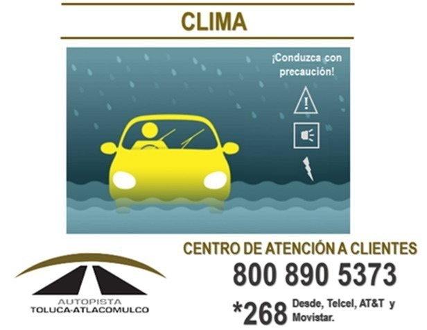 Toluca-Atlacomulco informa el estado del tiempo en la zona norte del Estado de México 📷   
Soleado
Prob. de precipitaciones: 0%
Humedad: 53 %   
Viento: 3 km/h   
Temperatura Máxima: 19°C   
Temperatura Mínima: 5°C
