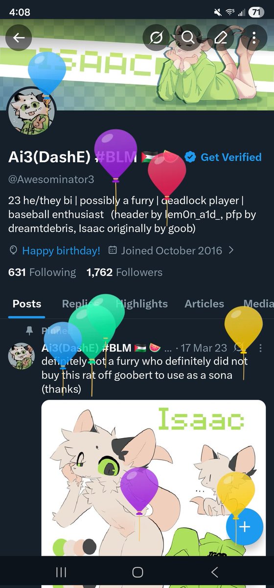 Ai3(DashE) #BLM 🇵🇸 🍉 tweet media