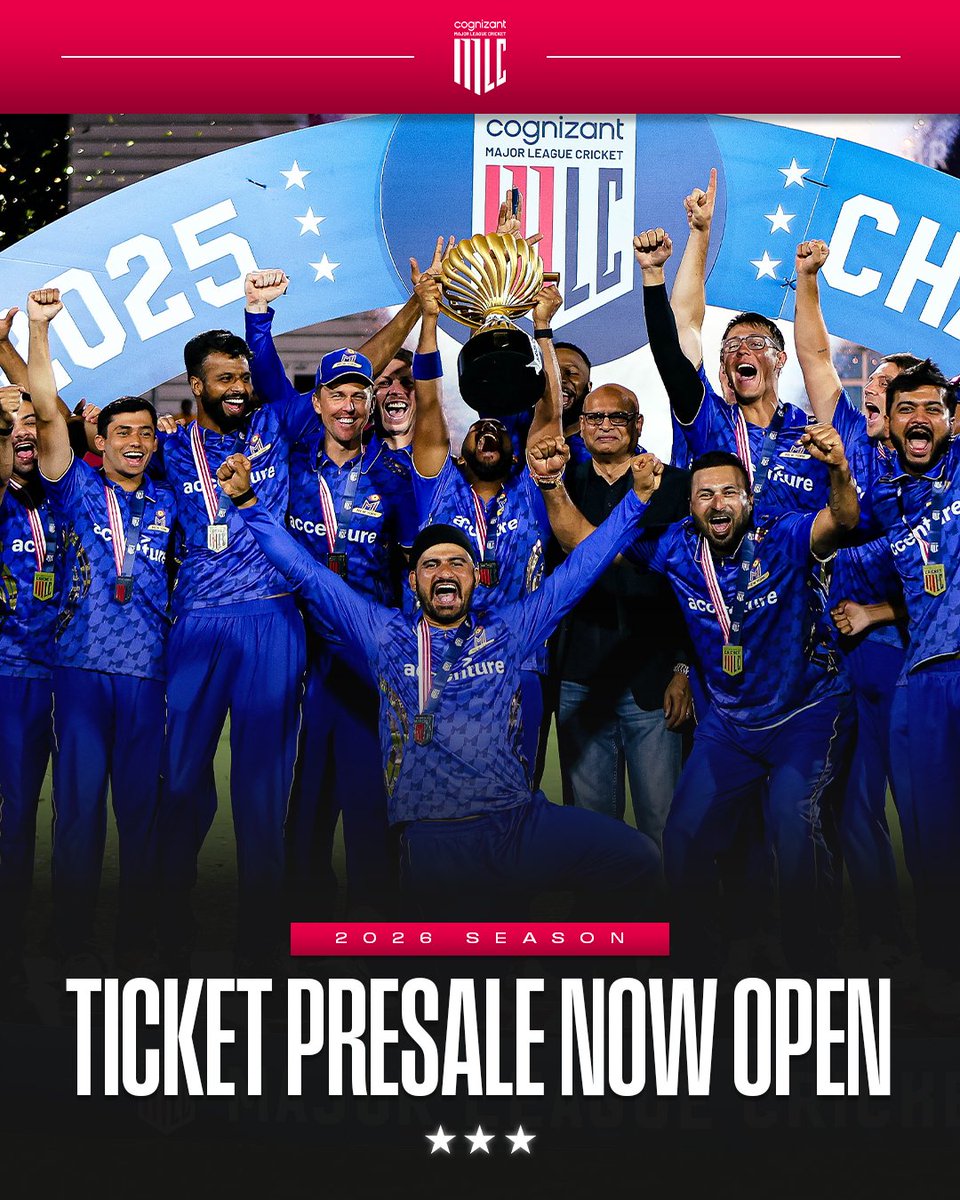 Cognizant Major League Cricket tweet media