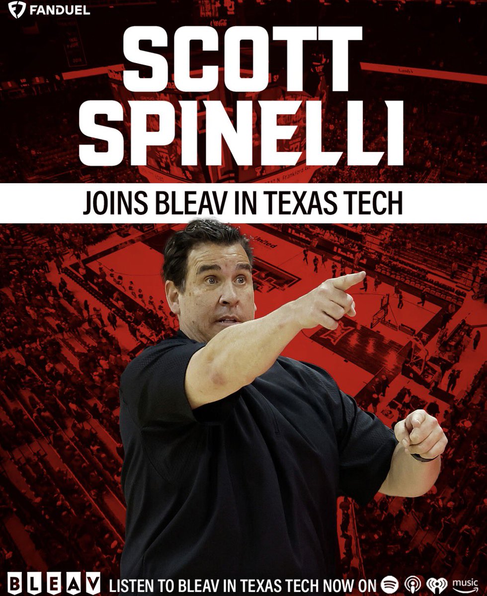 JBRonAir's tweet photo. A new episode of Bleav in Texas Tech is here!

Had the honor of hosting former D1 head coach Scott Spinelli! Listen here:

https://t.co/2jDHIFrqP0 https://t.co/lEkaAxfMWD