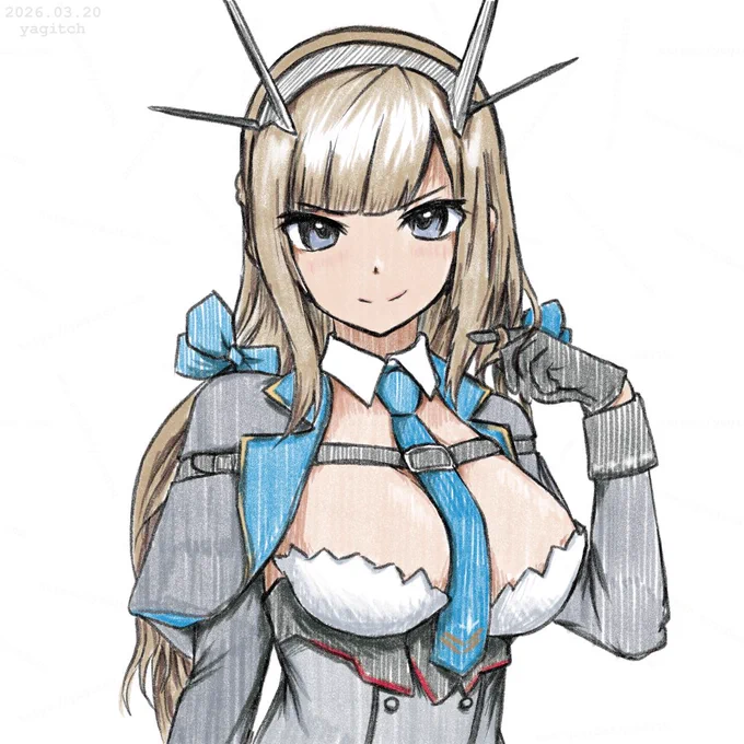 #艦これ版深夜の真剣お絵描き60分一本勝負 #艦これ版真剣お絵描き60分一本勝負_20260320 メリーランド