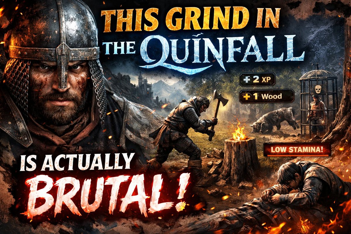 min3sy's tweet photo. This grind in The Quinfall is actually brutal 💀

But the loot might be worth it…

LIVE NOW if you want to suffer with me 😂
https://t.co/0AhY2vC0aj
#MMORPG #TheQuinfall #TwitchStreamer #Gaming https://t.co/HgX9pyy1re