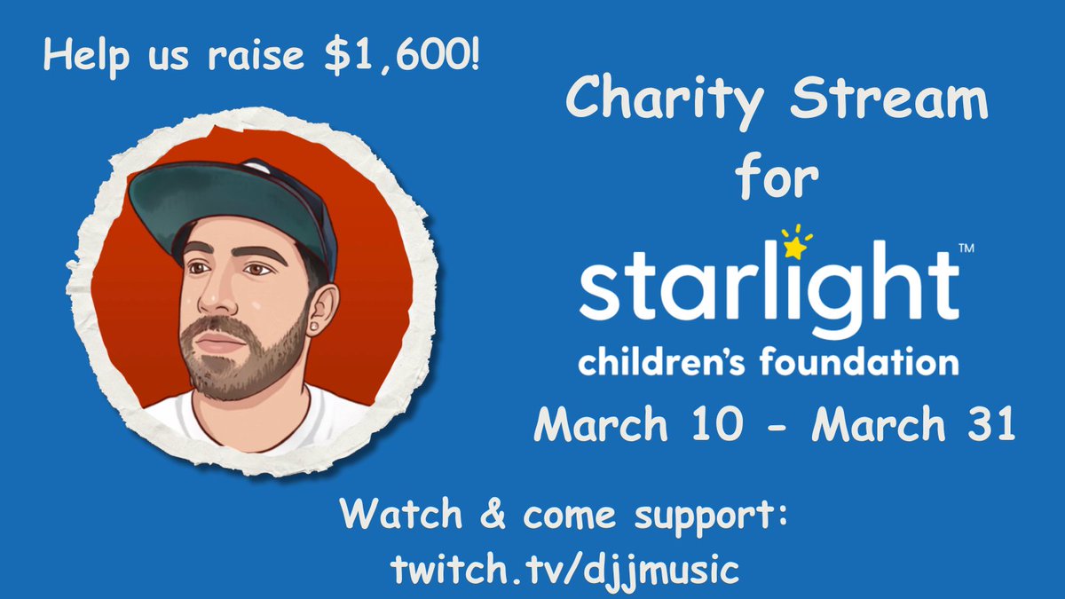 _djjmusic_'s tweet photo. >>>LIVE<<<
Checking out the new Fortnite season while raising money for @StarlightUS ! Tune in and make a difference in a kids life today!
#Starlight #SpringStream #Stream4Starlight
https://t.co/E4BWxPhobc https://t.co/V7RmQX3paK