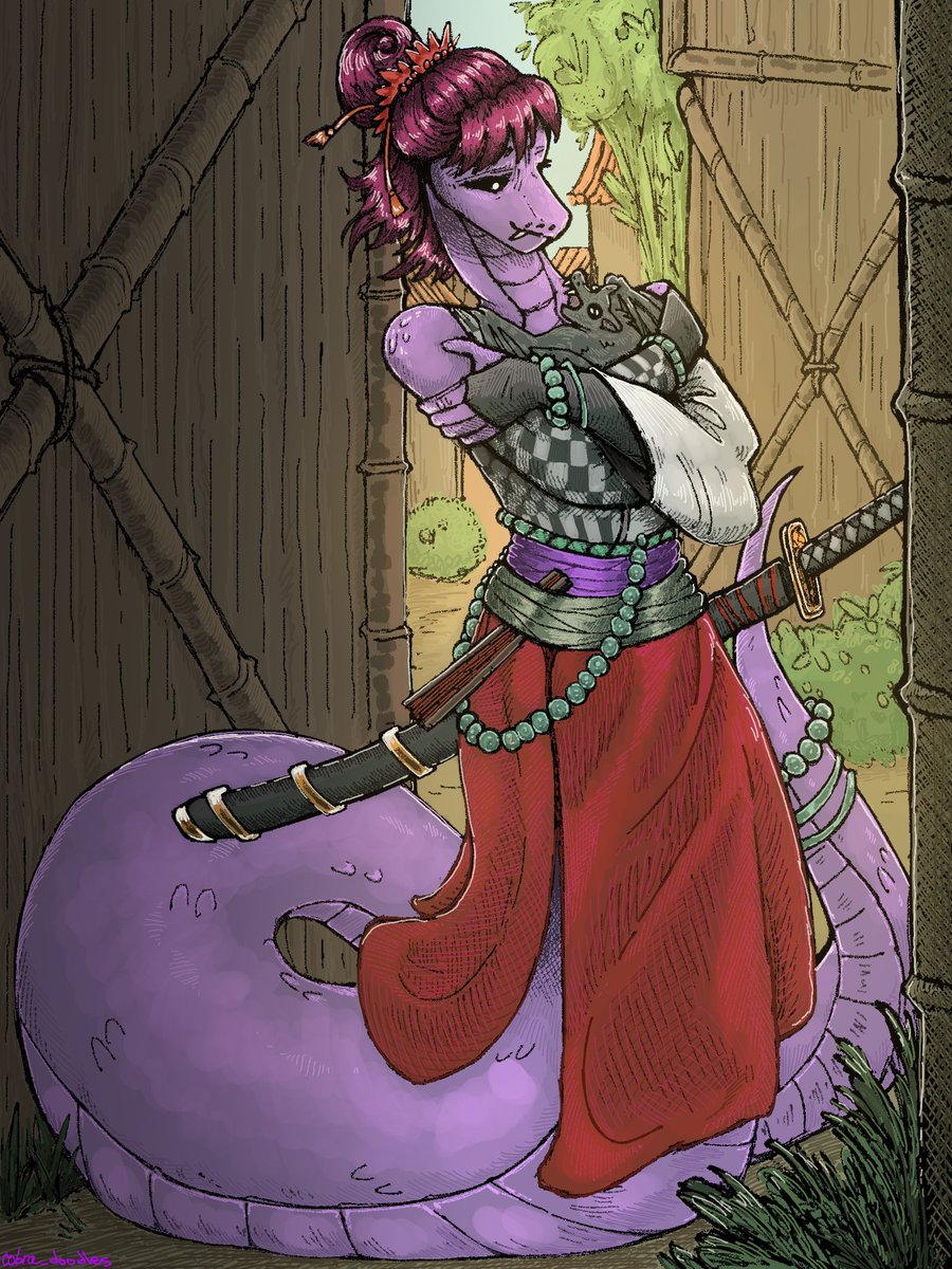 Wonderful snake girl for <a href="/nindzyanub/">Nindzya Nub</a> !! This was Such a blast to draw !!