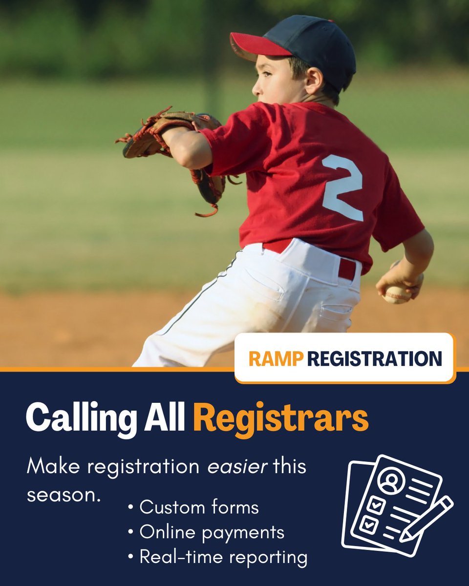 Registration season can get overwhelming fast.
RAMP helps keep everything organized - from sign-ups to payments to reporting.

#RAMPInteractive #YouthSports #sportsmanagement #rampregistration