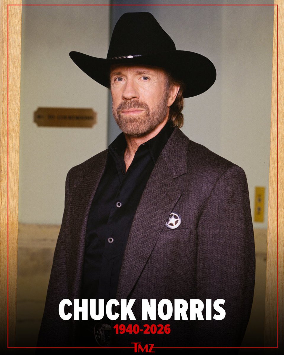 RIP Chuck Norris 🙏🏽 Uma verdadeira lenda, símbolo de força, disciplina e masculinidade Seu legado vai continuar inspirando gerações Que Deus o receba 🙌🏽