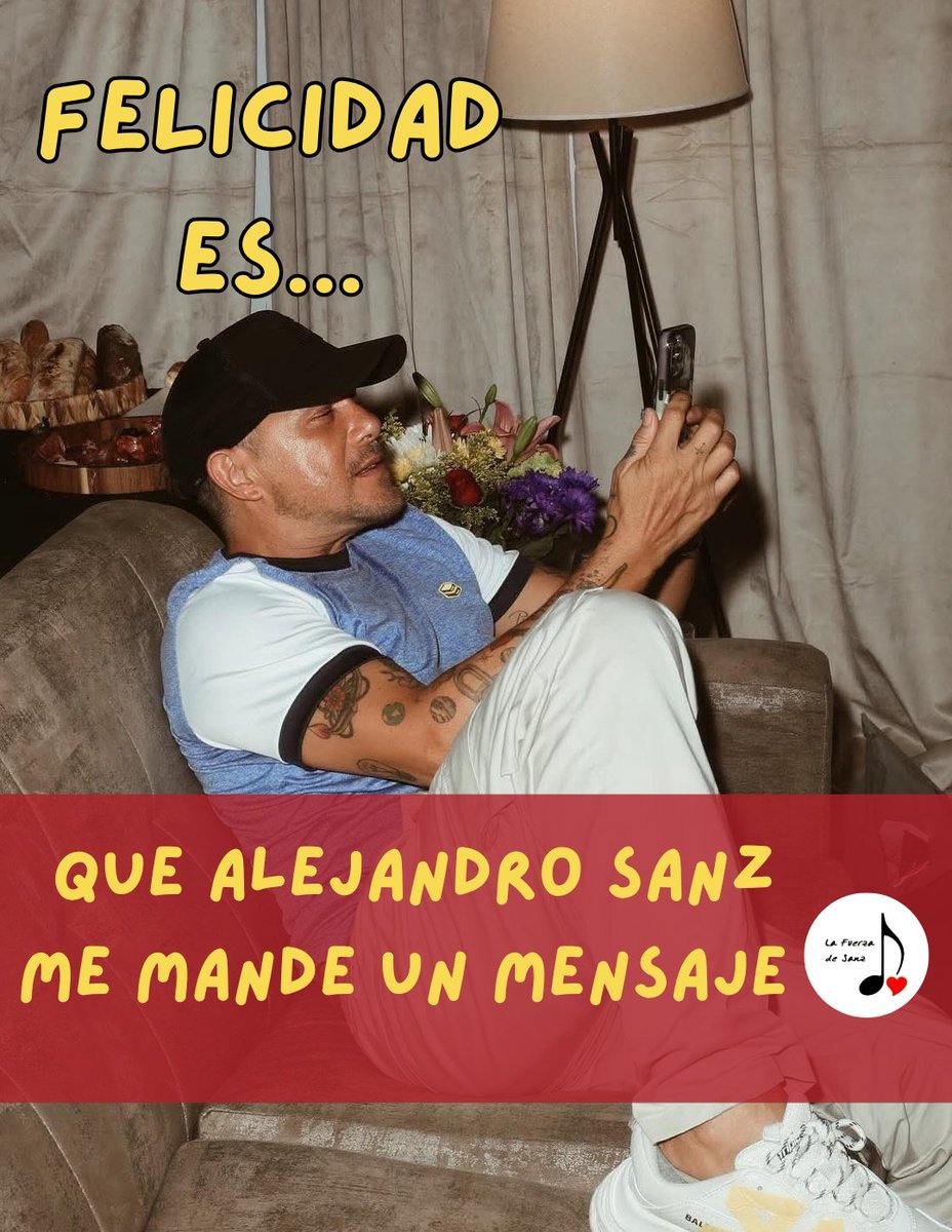 En el #DíaInternacionalDeLaFelicidad te queremos agradecer <a href="/AlejandroSanz/">Alejandro Sanz</a>  por SIEMPRE hacernos felices. 🙂😁 
Haces sonreír nuestras almas con tu música. 🎶🎵

Te amamos ❤

#AlejandroSanz 
#DíaDeLaFelicidad  
#LaFuerzaDeSanz 🇦🇷