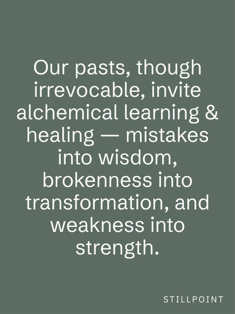StillPointPod's tweet photo. Our pasts, though irrevocable, invite alchemical learning & healing — mistakes into wisdom, brokenness into transformation, and weakness into strength. 

- Creative Heroes. Rejecting Cynicism Thru Honoring Ancestors - A Creative & Spiritual Practice, The Still Point

#Substack
#Alchemy
#Heroes
#Philosophy
