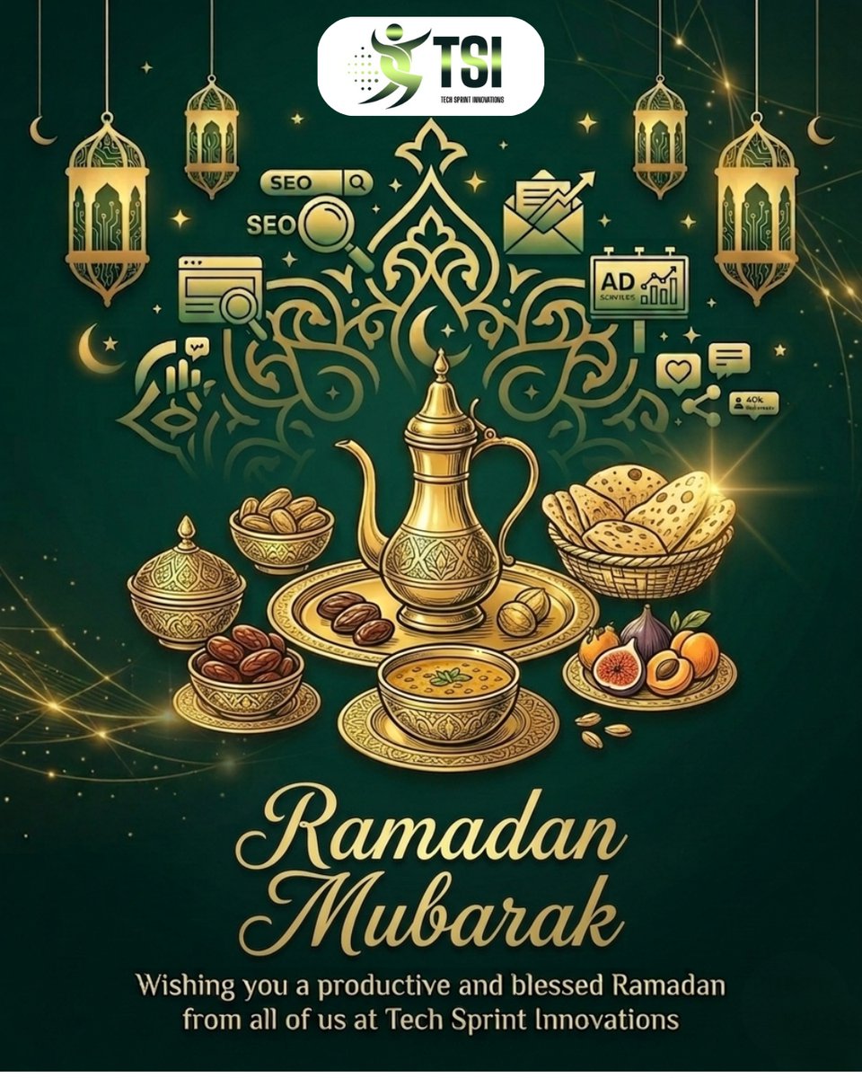 Tech_Sprint_Inv's tweet photo. 🌙✨ Ramadan Mubarak from Tech Sprint Innovations! ✨🌙
As the holy month of Ramadan begins, may your days be filled with peace, your hearts with gratitude, and your homes with happiness.
#RamadanMubarak #TechSprintInnovations #DigitalGrowth #SEO #Marketing #BlessedMonth #Ramadan https://t.co/PCuZ4WGpRJ