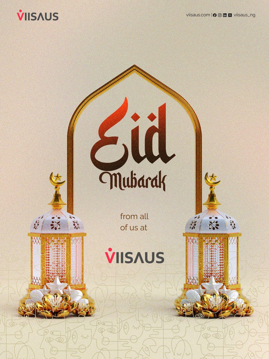 Eid Mubarak from all of us at VIISAUS. 

May this Eid bring peace, renewed hope, and meaningful connections to our colleagues, partners, and communities. 

Wishing you and your loved ones health and prosperity.

#viisuasng #Eid