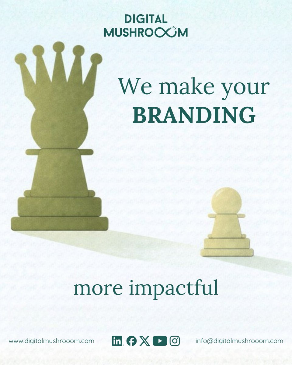 digimushrooom's tweet photo. A pawn casts the shadow of a queen.
That's what impactful branding does; it makes you look, feel &amp; lead like the big player you're becoming.
We make your branding work harder.

🔗https://t.co/Pd9nbyEqoK

#branding #BusinessGrowth https://t.co/pgPfCjiqLf