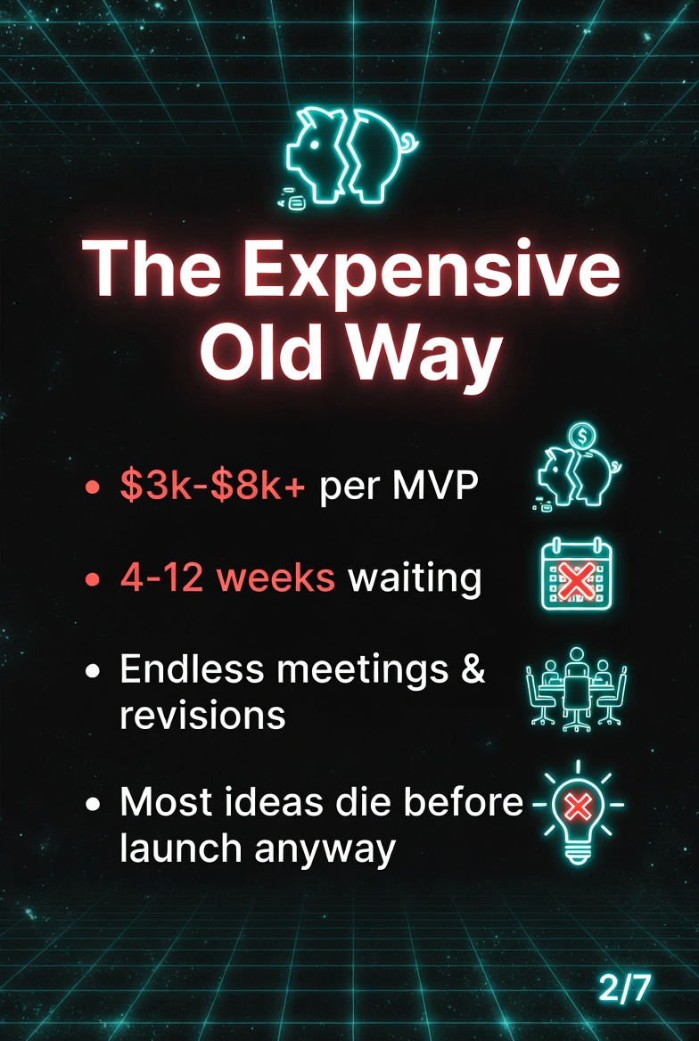 morefishoil's tweet photo. Google AI Studio is straight-up murdering $5,000 developer MVPs 🔥

Part 1/2 → What used to cost thousands + weeks now takes hours for $0.

Swipe through the old painful way vs the 2026 reality 👇

#GoogleAIStudio #NoCode #AITools #MVPs #BuildInHours #PassiveIncome #LocalBusinessAI #AIBuilder