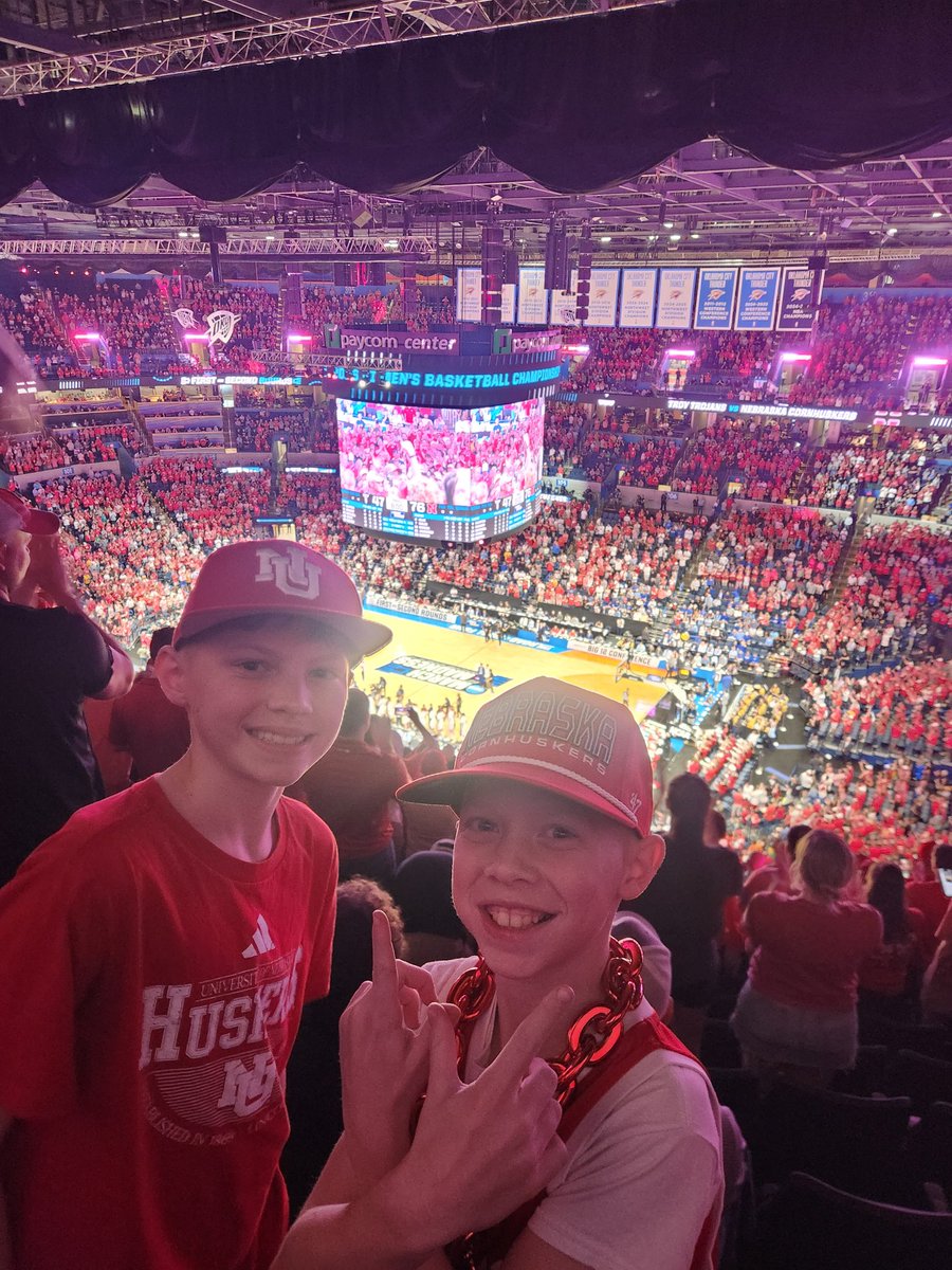 mwellsan's tweet photo. Amazing whirlwind trip down to Oklahoma City to see the Huskers make history! Go Big Red! https://t.co/4PkdmAEWaN