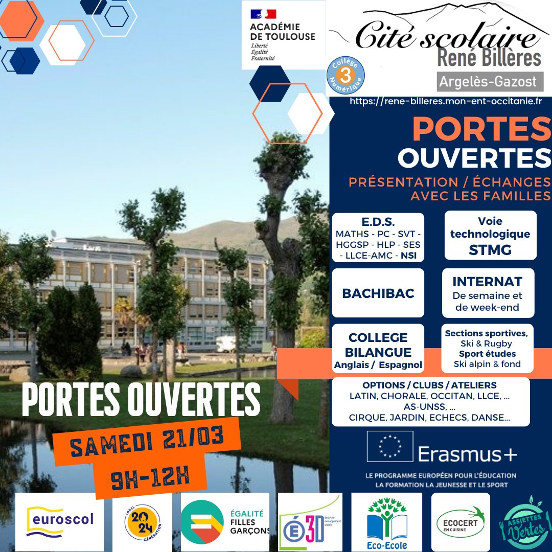 Cité Scolaire René Billères - Argelès Gazost tweet media