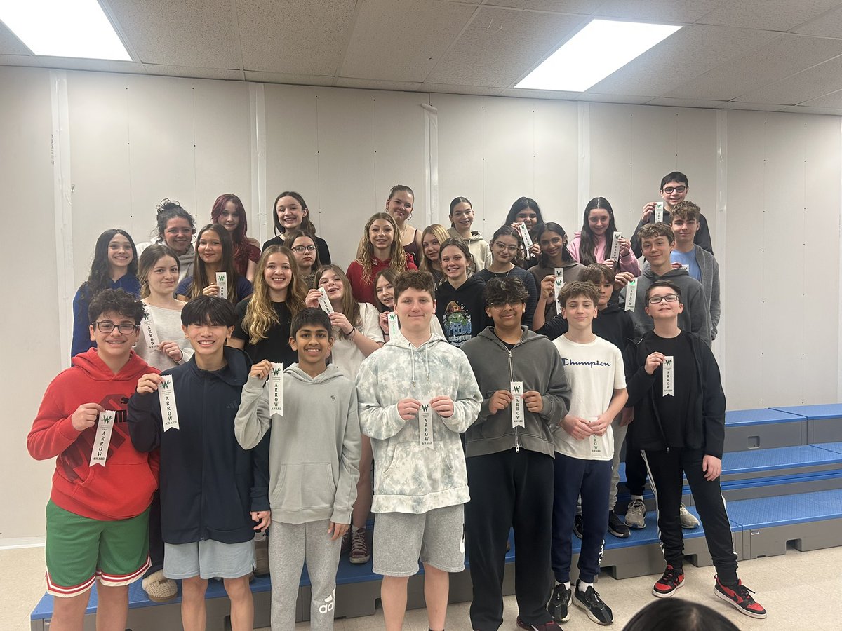 Congratulations to the 8th grade 2nd trimester ARROW award winners!