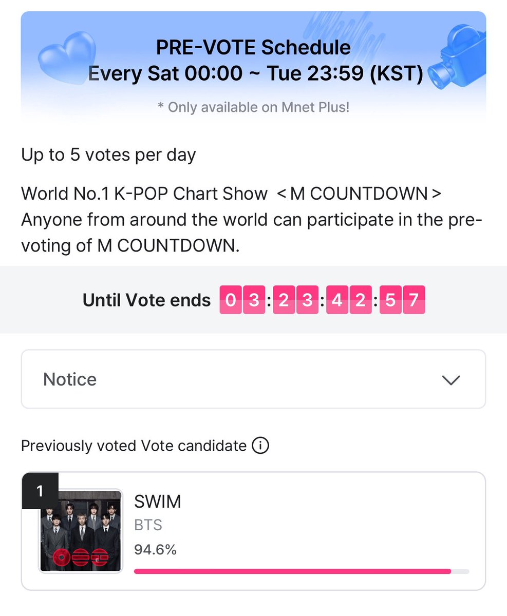 bblackjin's tweet photo. 📣ฝากรีทวิตกระจายข่าว📣

เพลง SWIM ของบังทันเข้าชิงรายการ M COUNTDOWN

📍1 อุปกรณ์โหวตได้ 5 รอบ
🗓️ปิดโหวต 24 มี.ค 26 เวลา 21:59 น.
⏰ตัดรอบทุก 22:00 น.

✨วิธีโหวตตามรูปภาพ✨

*นำรูปภาพวิธีโหวตไปใช้บิ้วโหวตได้เลยค่ะ

#อาร์มี่ชวนโหวต #20มีนาARIRANGทั้งแผ่นดิน https://t.co/7wUBt5YZV1
