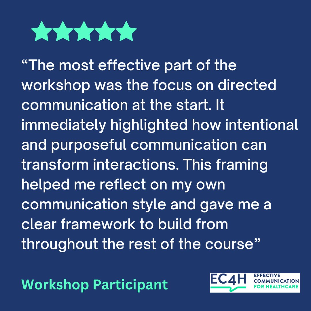 EC4H - Effective Communication for Healthcare tweet media