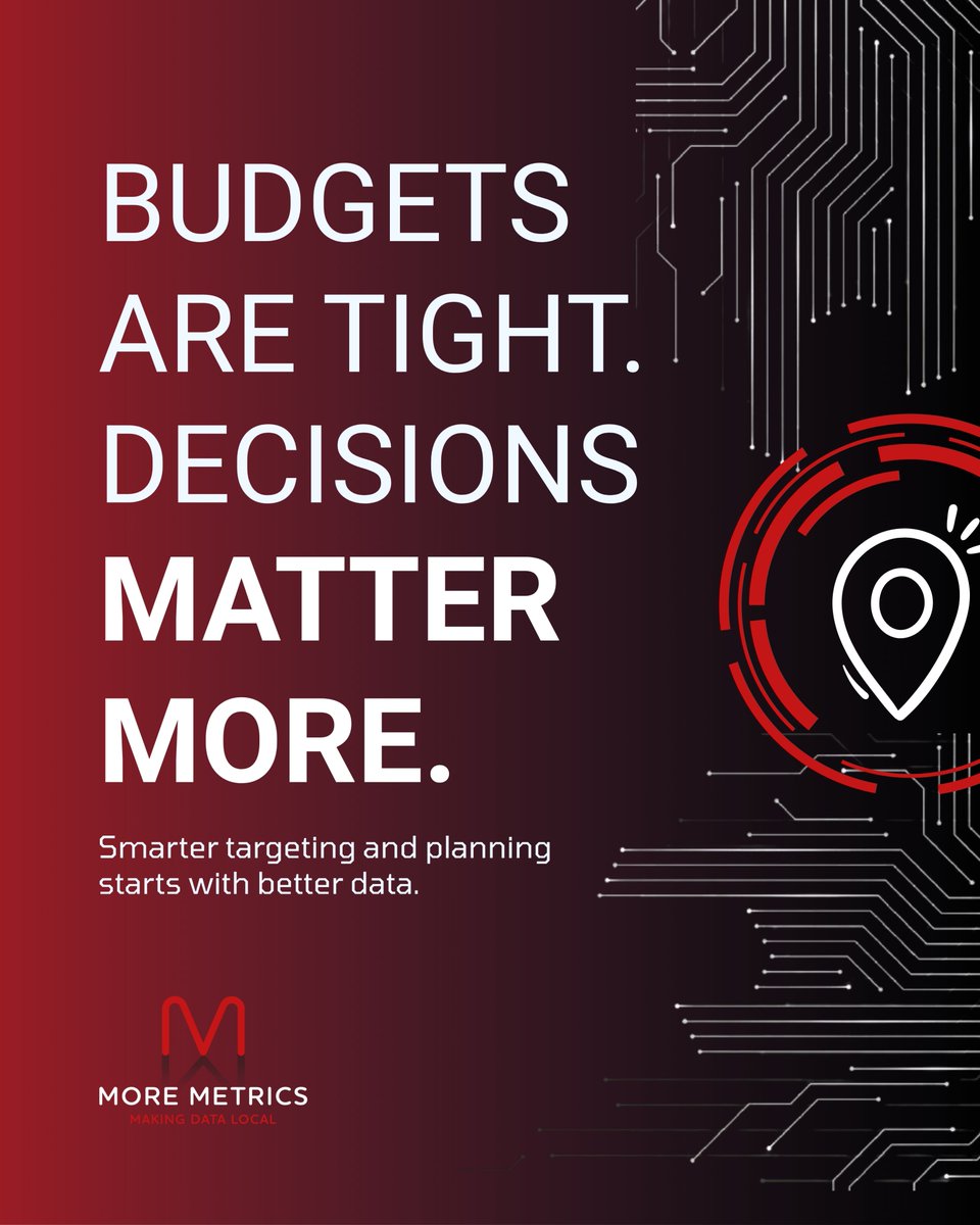 MoreMetricsUK's tweet photo. Budgets are tighter. Expectations are higher.📊

So how do organisations continue to grow, target effectively, and make informed decisions?

The answer isn’t to spend more; it’s better insight.

🔗 Learn more: https://t.co/dcbO9j9ZDz

#MoreMetrics #SmartData #PostcodeData #Data https://t.co/XUTIV8fbQo