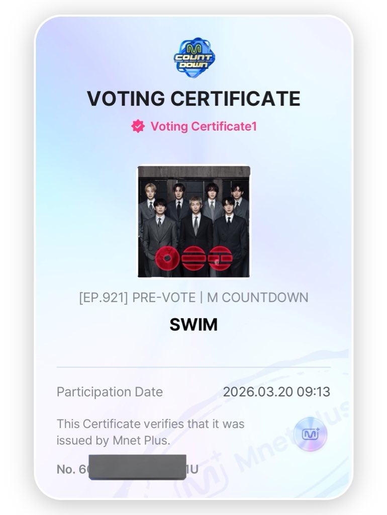 mxcharts's tweet photo. 🗳️[EP 921] PREVOTACIÓN  | MCOUTDOWN 

ARMY, Swim está nominada en la prevotación de MCOUNTDOWN. Pasen a dejar sus 5 votos diarios 

https://t.co/vA36VuduTf https://t.co/nh9O7W57Ee