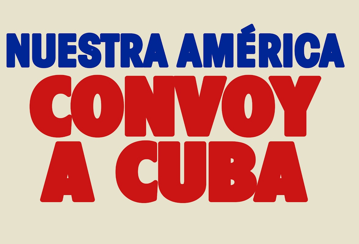 #CubaNoEstáSola proclaman cientos de hombres y mujeres de buena voluntad que por estos días están en nuestro país para desafiar el bloqueo y acompañar al pueblo de #Cuba en su lucha por la defensa de la soberanía.

Gracias, queridos hermanos. 

#CubaEstáFirme