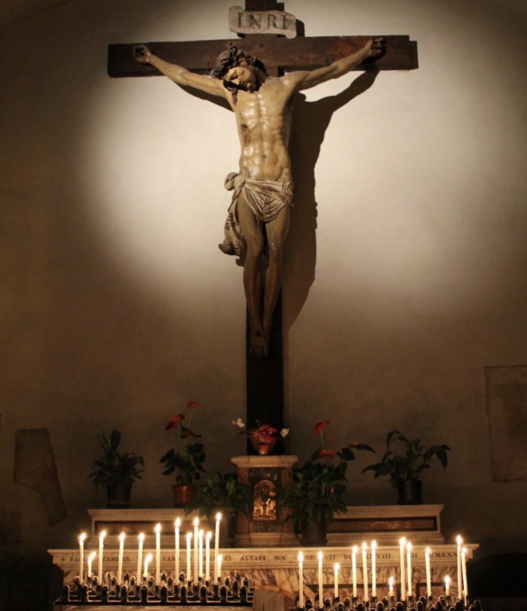 prayandfast2's tweet image. "Fix your eyes on the crucified Christ, and everything becomes small for you."

- St. Teresa of Avila