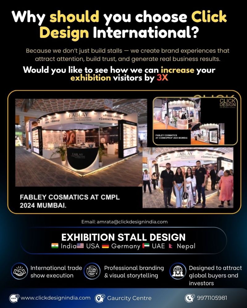 clickdesignind1's tweet photo. Why settle for an average stall… when you can create an experience that sells? https://t.co/CGBEdXF3VU