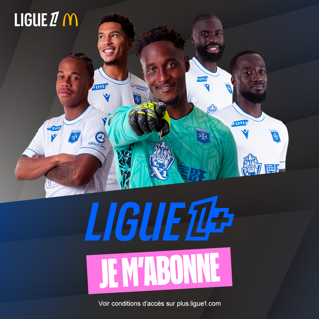 📺 AJA 🆚 Brest, c'est à suivre en exclusivité sur @ligue1plus ! 🎆 🖥️ Pour vous abonner 👉  #AJASB29 pic.