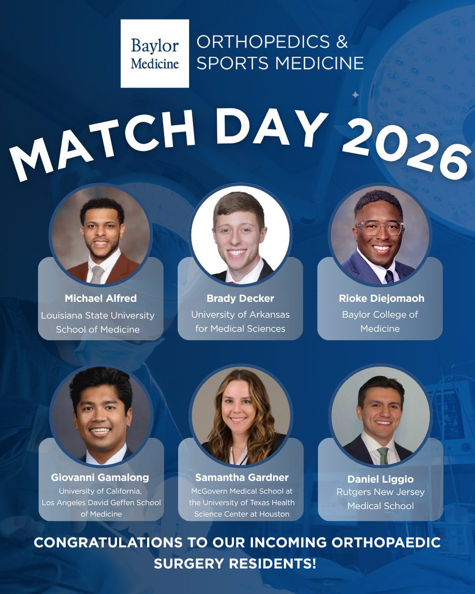 Baylor Medicine Orthopedics & Sports Medicine tweet media