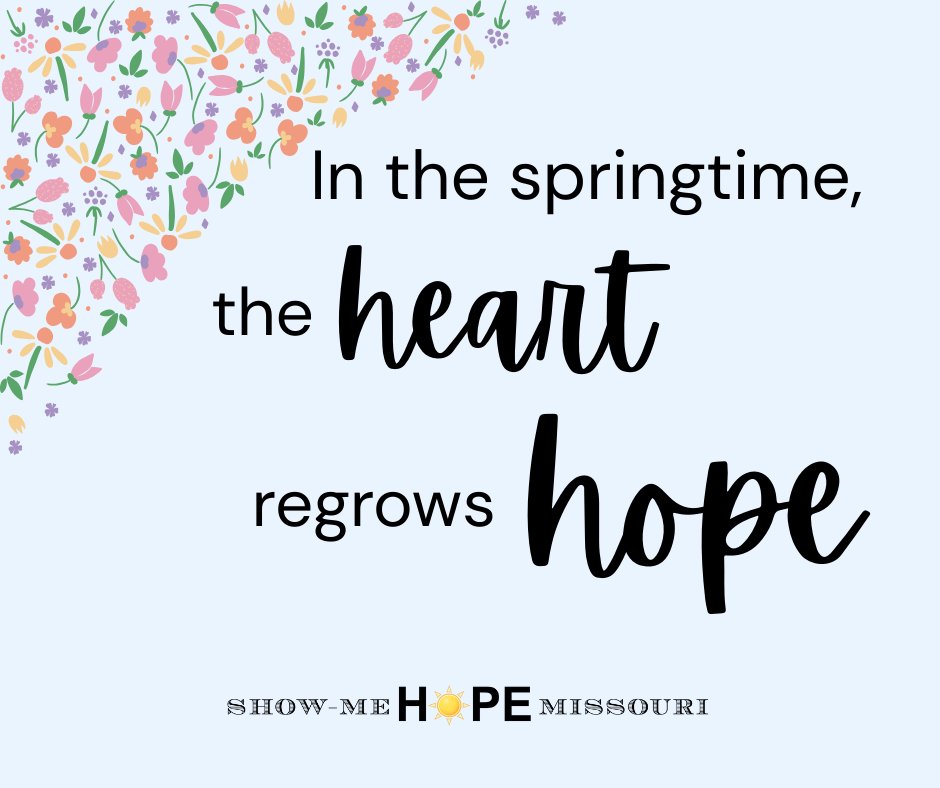 Today is the first day of Spring! May you have renewed hope in your heart for this season.