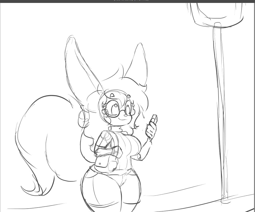 Fennec waiting for the bus :3