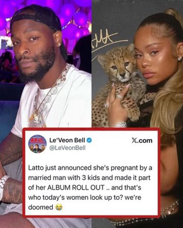 mymixtapez's tweet photo. Le’Veon Bell speaks on Latto’s pregnancy 😳 https://t.co/Ewg4bs94A3