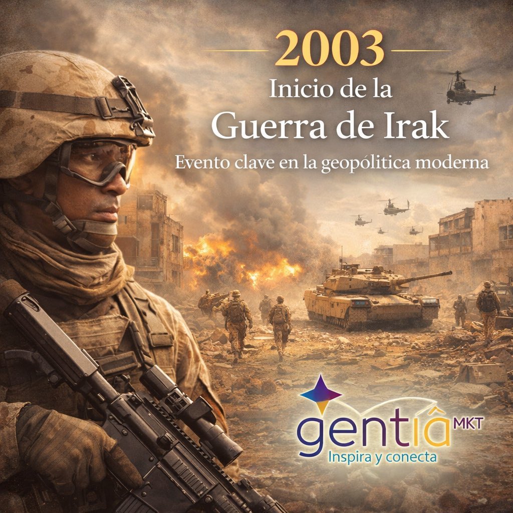 Gentiamkt1's tweet photo. #GuerraDeIrak #Historia #Geopolítica #Mundo #Conflicto #Reflexión #Conciencia #Actualidad #HistoriaModerna #GentiaMKT #MarketingConPropósito #ContenidoDeValor #ReelsMéxico #TikTokMéxico #Puebla #Trending #Viral #FYP #ParaTi #Impacto #Sociedad #Análisis #PensamientoCrítico https://t.co/IcapzisTKN