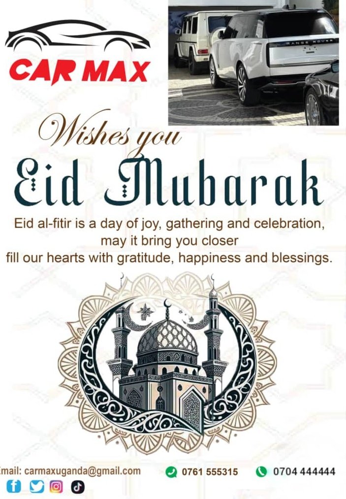 carmaxuganda's tweet photo. Eid Mubarak https://t.co/VpzLkeCX0b