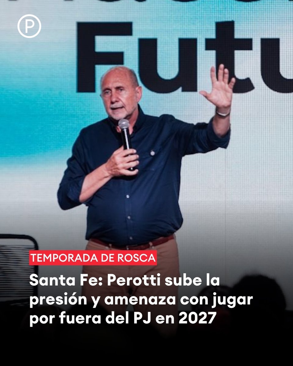 TEMPORADA DE ROSCA 📌 Santa Fe

💬 “La unidad no sirve si no participamos de las decisiones”, dicen en el círculo de Perotti

➥ Presentación formal y conversaciones con otros sectores

🔗 letrap.com.ar/c5422643
✍️ <a href="/PelaCastroOk/">Gustavo Castro</a>