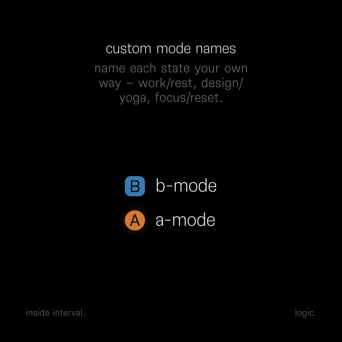 supercommonsys's tweet photo. configuration.
inside interval for macOS.

custom mode names. https://t.co/1t6dNWuJnJ