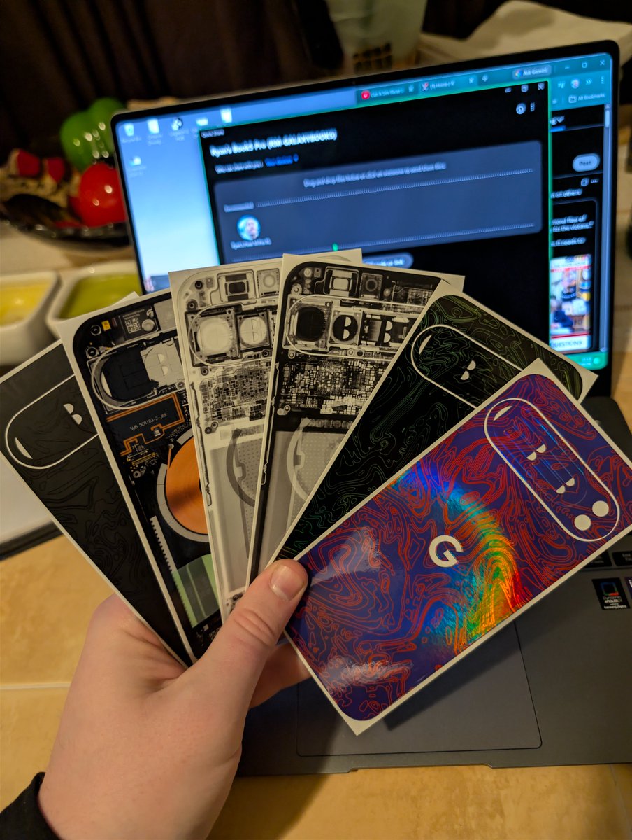 mcmrya's tweet image. @dbrand a singularity will appear and devour us whole. due to the amount of triple black skins in the world. i tried to get the robots to have sympathy and think of the children, but they refused. #dbrand #blackhole #singularity #tripleblack #damascus #pixel #google #pixel10proxl