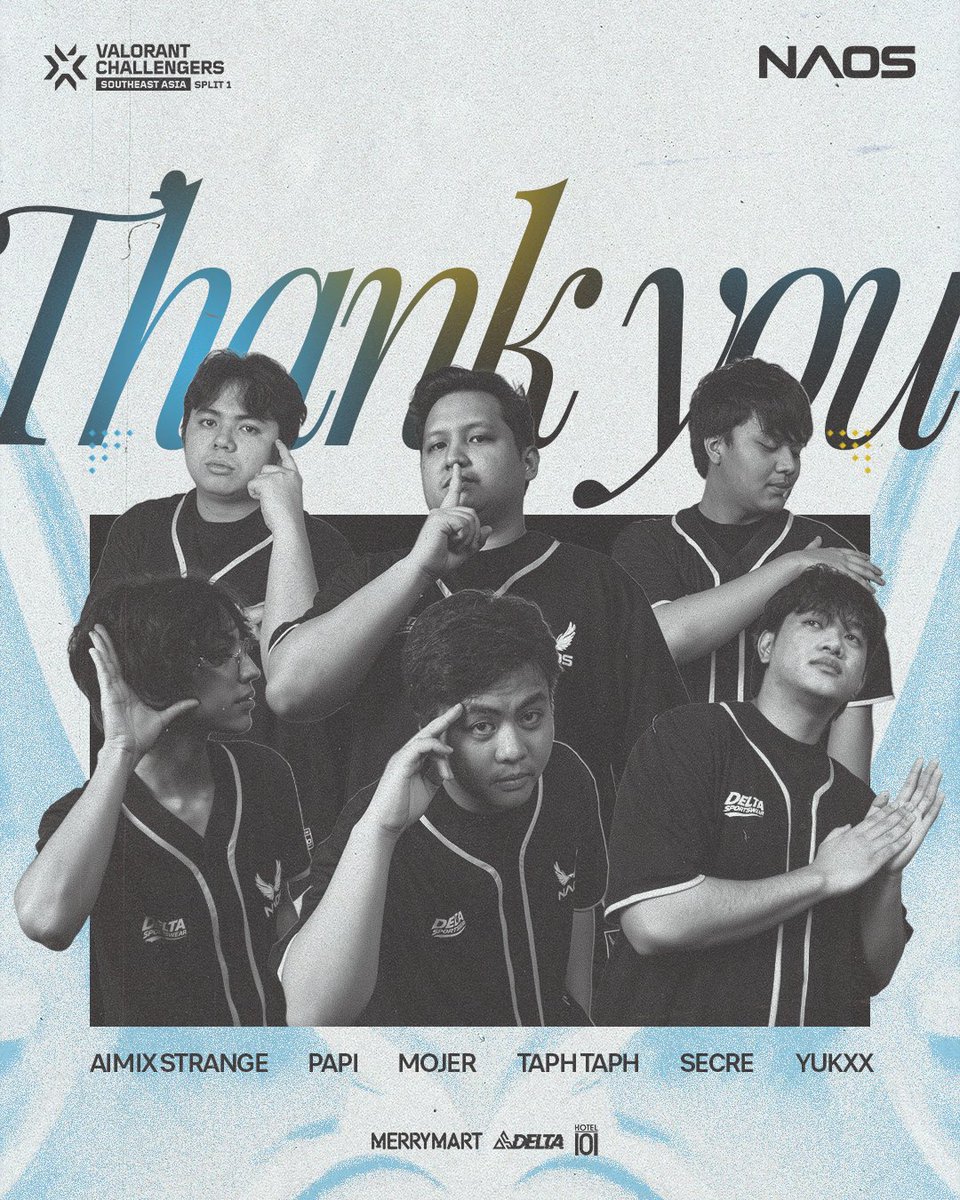 NaosEsports's tweet photo. That ends our run for VCT Challengers SEA 2026: Split 1.

Thank you, Legends for joining us in our journey so far. Lot's of adjustments to be made here and there and we'll definitely come back stronger for you guys next Split 💪

#VALORANTChallengersSEA #PathToChampions https://t.co/W3FCVqPq7v